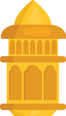 Arabic lantern icon. Flat illustration of arabic lantern icon for web design