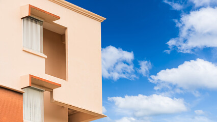 blue sky and windows