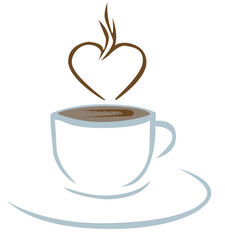 coffee cup or mug icon, coffee - hot drink espresso