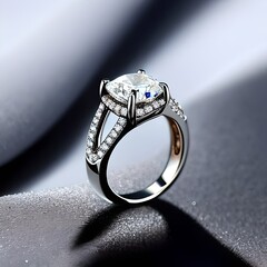 Silver ring. Made with Generative AI.