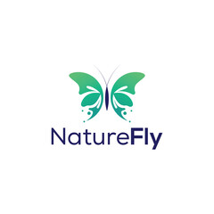 Fototapeta premium A Graceful Nature Butterfly Logo Design , Metamorphosis of Beauty