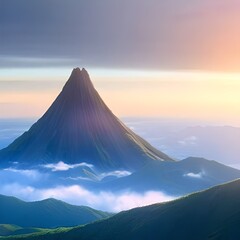 A moutain, mady by Generative AI