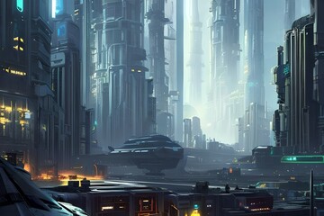 Dystopiac city, made by Generative AI