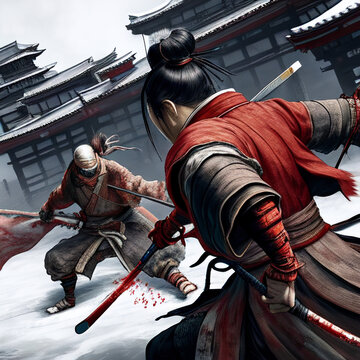 samurai sekiro like, fighting