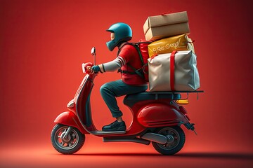 delivery motoboy, Deliver food orders IA