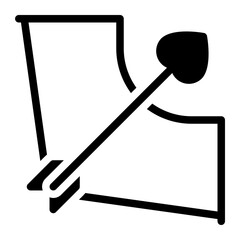 bow glyph icon