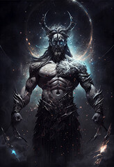 Naklejka premium alien in space