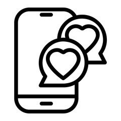 dating app line icon