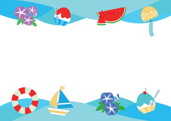 夏のフレーム素材