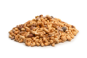 A group of almonds, pistachios, walnuts, macadamia, cashews.