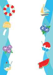 夏のフレーム素材