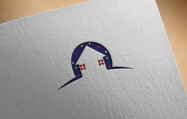 
This is a beautiful creative real estate logo.