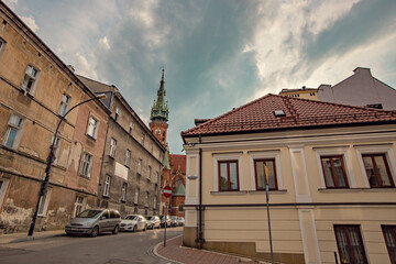 Obraz premium Old house in Krakow historical center Poland