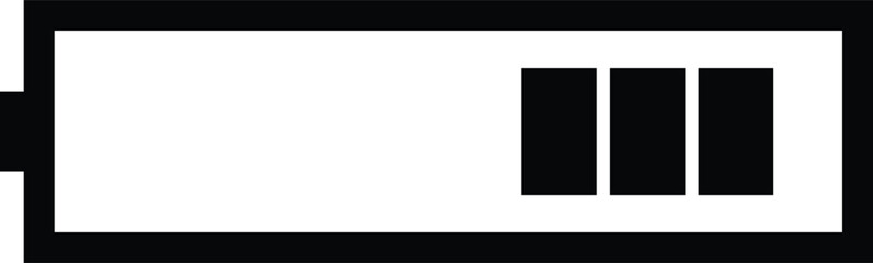 Battery vector icon illustration on white background