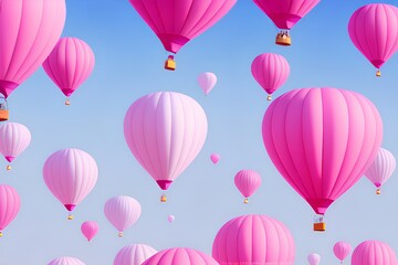 Pink background of Valentine's Day