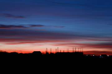 Beautiful clouds in the sky at sunset.Beautiful clouds in the sky at sunset.