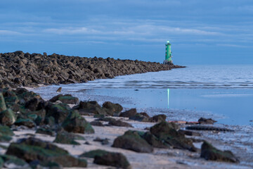 North Bull Island Lighthouse, Blue clouds 