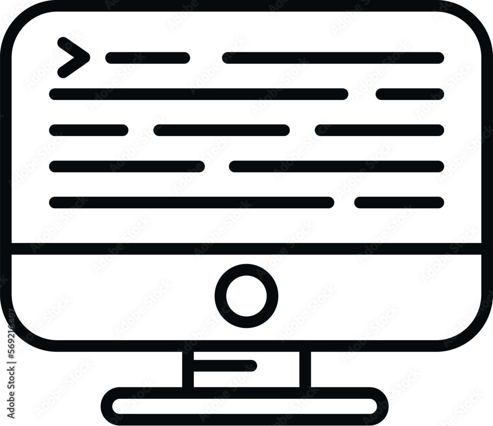 Aufkleber computer fraud icon outline vector. virus error. antivirus data