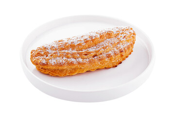Sweet pastry strudel stuffed with apple