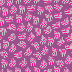 Vector seashells helical shaped pink seamless pattern background. Suitable for fabrics/ home-decor, wallpaper, giftwrapping and scrapbooking projects.