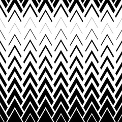 Seamless black and white zigzag pattern. Vector illustration.