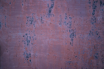 Rusty peeling surface flat background.
