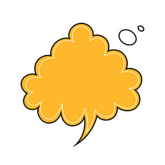 Speech bubble. Transparent PNG.