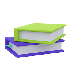 3D book for home furnishings. Object on a transparent background