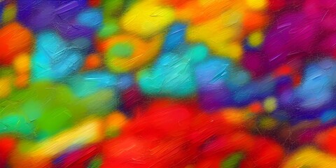 Obraz na płótnie Canvas Abstract colorful oil painting on canvas bright colors Generative AI