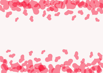 Red hearts on a white background.