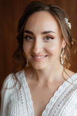 bride in a white dress at the training camp
