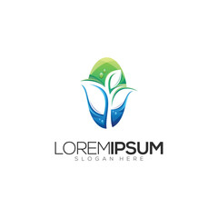 Awesome Abstract Leaf Premium Logo Vector