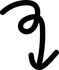 cute hand drawn doodle line element decoration