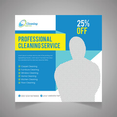 Cleaning Service Social Media Post Template