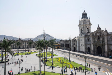 Catedral Basílica de Lima en Plaza Mayor, Lima, Perú, Sudamérica