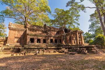 Fototapeta premium Siem Reap Cambodia, Gate of Taku of Angkor Wat temple