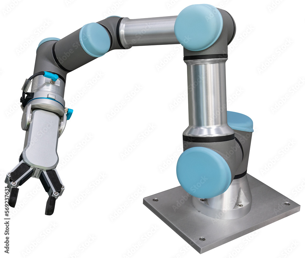 Aufkleber isolated robotic arm. collaboration robot