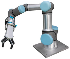 Isolated robotic arm. Collaboration robot 