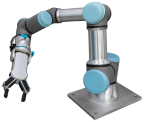 Isolated robotic arm. Collaboration robot 