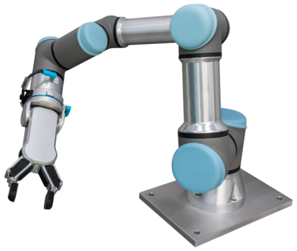 Isolated robotic arm. Collaboration robot 