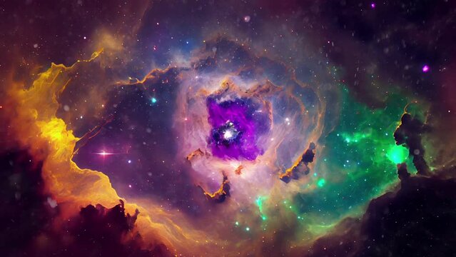 nebula screensaver animated