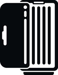 Uv solarium icon simple vector. Tanning bed. Spa salon