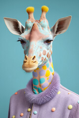 giraffe portrait
