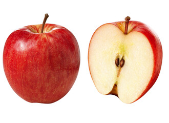deliciosa maçã vermelha inteira e maçã cortada - maçãs vermelhas 
