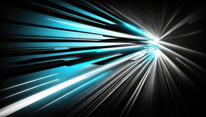  a black and blue abstract background with lines and stars in the middle of the image and a black background with white and blue lines in the middle.  generative ai