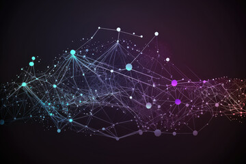 Network connection concept. Background. Generative AI