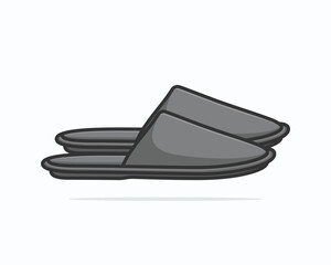 Slippers cartoonish vector illustration design.