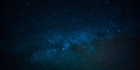 Low angle view of beautiful blue night sky with stars