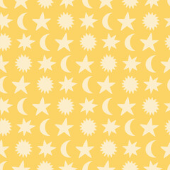 Doodle cute hand drawn seamless pattern, perfect for textile or paper design. Vector illustration