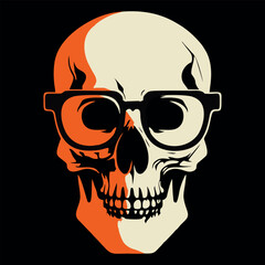 vector skull for logo, tattoo